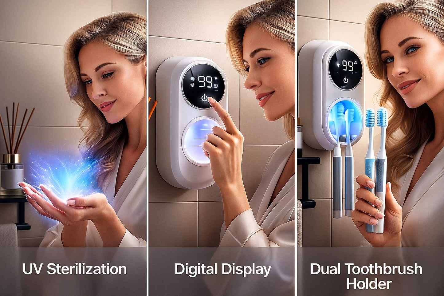 Tooth Brush Holder Sanitizer Uv