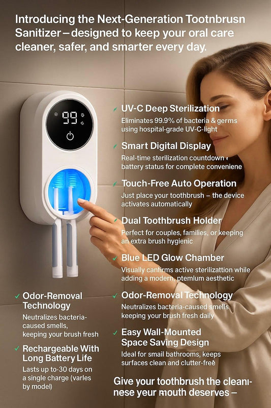 Tooth Brush Holder Sanitizer Uv